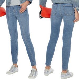 CURRENT/ELLIOTT | Stiletto Seamed High Waist Ankle Skinny Jeans Women’s Size 32